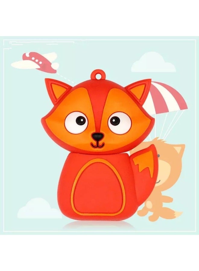 قرص محمول 4G 8G 16G Penguin USB 32G 64G Cartoon Bee USB Owl Fox Gift USB-اللون: Fox-السعة: 16 جيجابايت  - Image 1