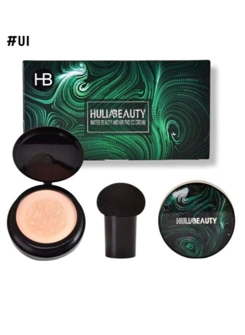 HULIABEAUTY Foundation cream for bright skin with a sponge to use 