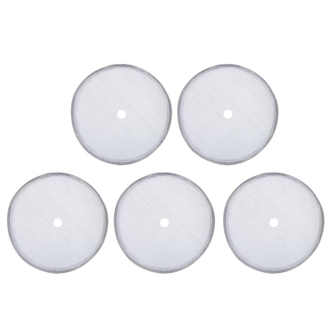 5 PACK FRENCH PRESS REPLACEMENT FILTER SCREEN REUSABLE STAINLESS STEEL MESH FILTERS FOR 600ML 2029OZ COFFEE POT COFFEE MAKER