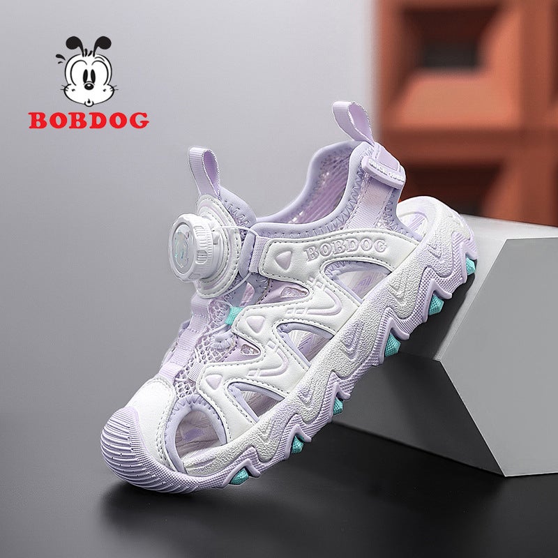 Babudou Children'S Sandals For Boys, 2025 Style, Boys' Non-Slip Soft-Soled Closed-Toe Sports Beach Shoes, Trendy - Image 4