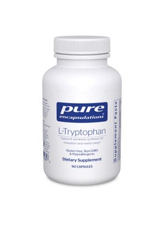 بيور إنكابسيليشن Pure Encapsulations L-Tryptophan | مكمل الأحماض الأمينية للاسترخاء ودعم السيروتونين ومتلازمة ما قبل الحيض والنوم* | 90 كبسولة  - Image 1