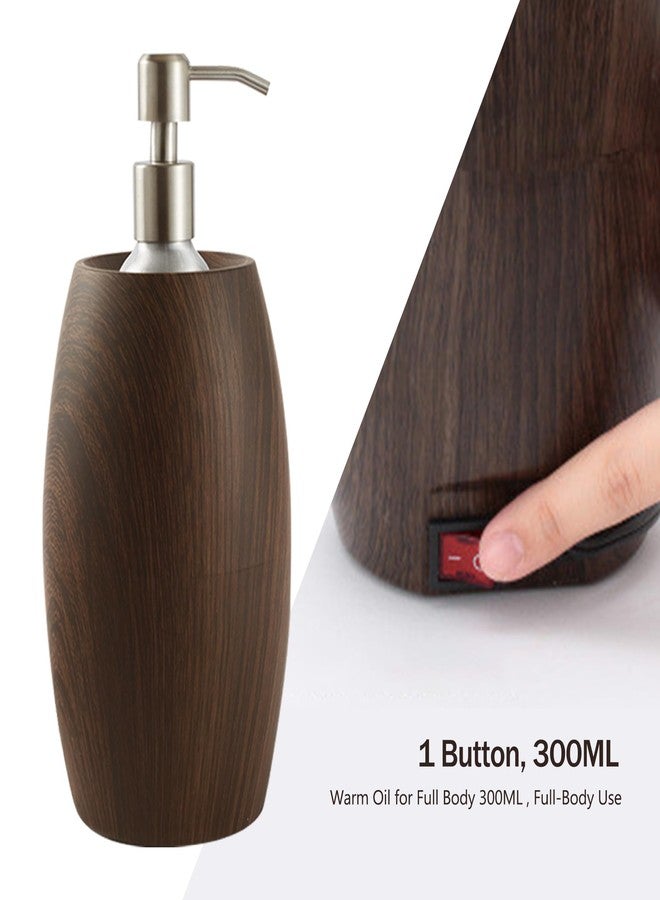 NOVAL Professional Massage Oil Warmer Heater with Leak Proof Aluminum Bottle 8.5 Fl.OZ 140°F Max Temperature Wood Grain Design for Salons and Home Spa - Image 4