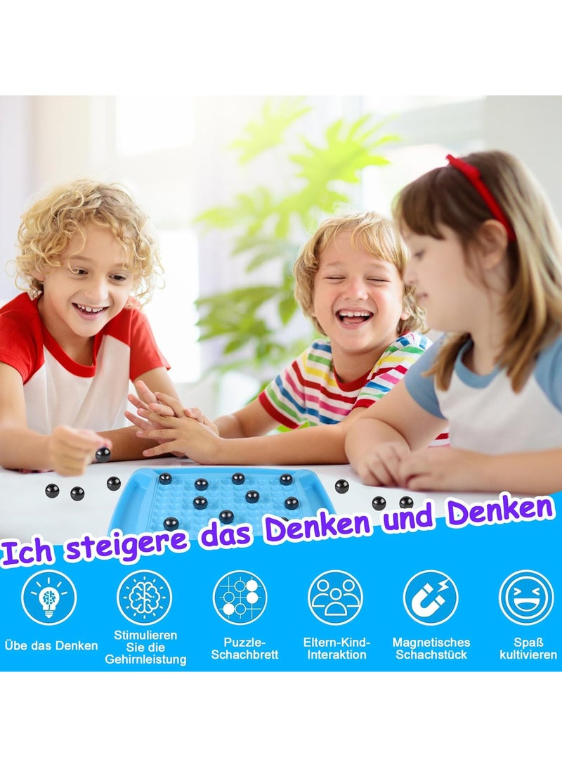 لعبة شطرنج مغناطيسية للاطفال من عمر سنة واحدة بينشوان، لوح حجر مغناطيسي، للبالغين والعاب لوحية للاولاد - Image 5