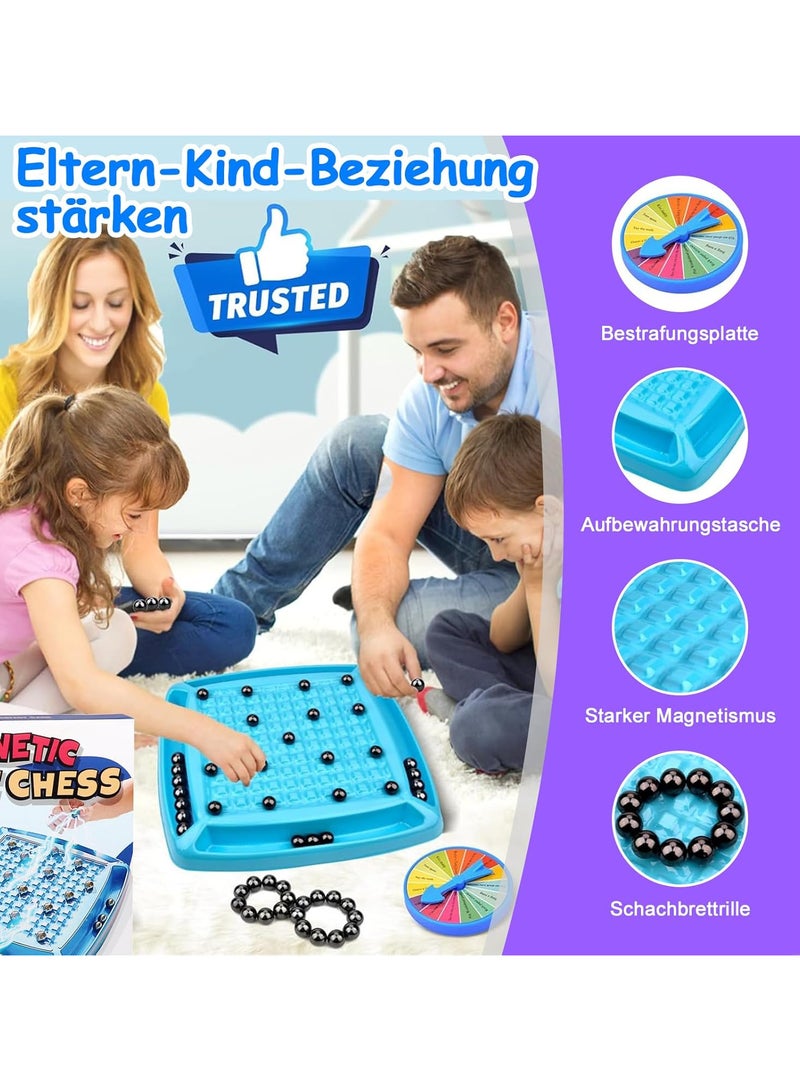 لعبة شطرنج مغناطيسية للاطفال من عمر سنة واحدة بينشوان، لوح حجر مغناطيسي، للبالغين والعاب لوحية للاولاد - Image 2