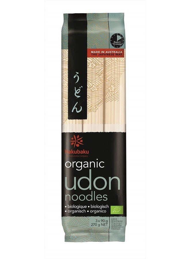 HAKUBAKU Organic Udon Wheat Noodle (1 x 9.5 OZ)  - Image 1