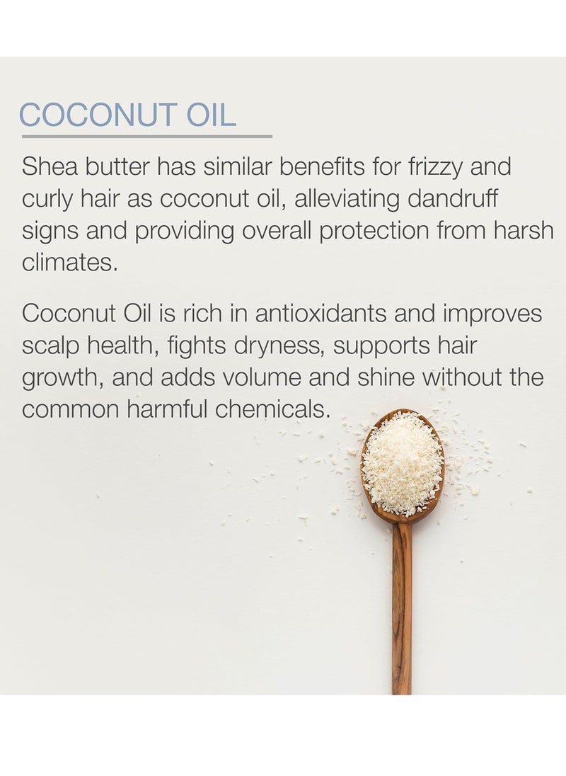 PURE BODY NATURALS Pure Body Naturals Coconut Oil Hair Mask, Deep Conditioning Hair Treatment for Dry Damaged and Color Treated Hair, Sulfate Free Hair Conditioner, Moisturizes, Repairs, 8.8 Fl Oz  - Image 4