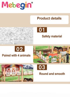 ألعاب مجموعة ألعاب حيوانات المزرعة، تماثيل حيوانات المزرعة البلاستيكية ولعبة السياج، مجموعة أدوات المزرعة مع المزارع والحيوانات والبناء، هدايا ألعاب نموذجية زراعية للأطفال من عمر 3 سنوات فما فوق - pzsku/Z4724430F17C7C9391442Z/45/_/1700551386/5aba4017-9d98-4c45-9f5c-360dbbabe441