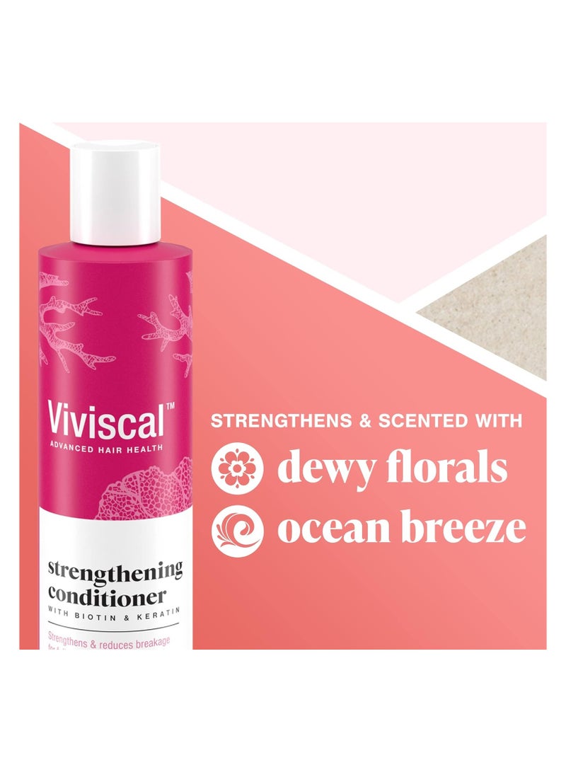 Viviscal Strengthening Hair Conditioner for Women with Biotin, Marine Collagen & Keratin, Promotes Thicker, Healthier Hair –250ml - Image 3