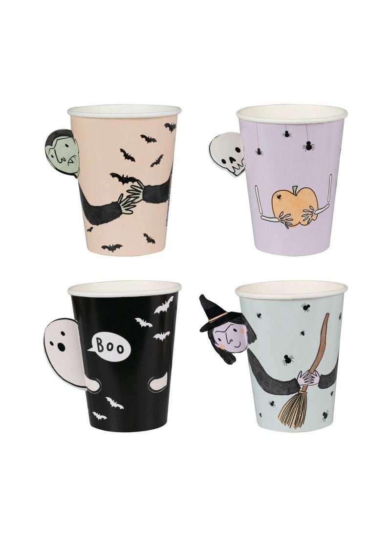 Ginger Ray Paper Cups - Boo Crew Characters - Pop Out  - Image 1