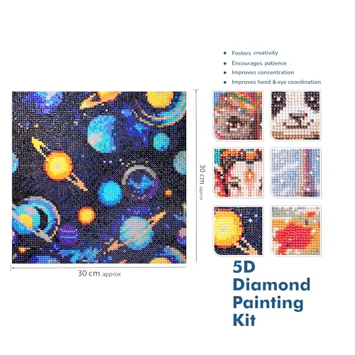 itsy-bitsy Itsy Bitsy DIY 5D Diamond Painting Kit Mystic Galaxy 30 X 30CM 1pc | Art & Craft, Creative, Fun & Activity Kit | Gift for Kids, Adult - Image 2