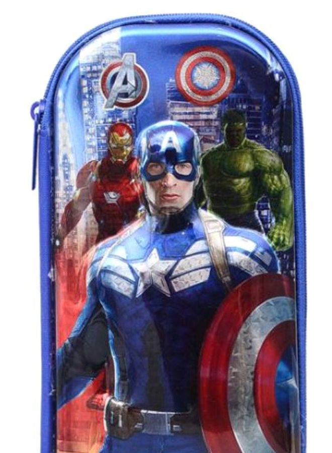 NIBEMINENT 3D Captain America Printed Pencil Case Multicolour - Image 2