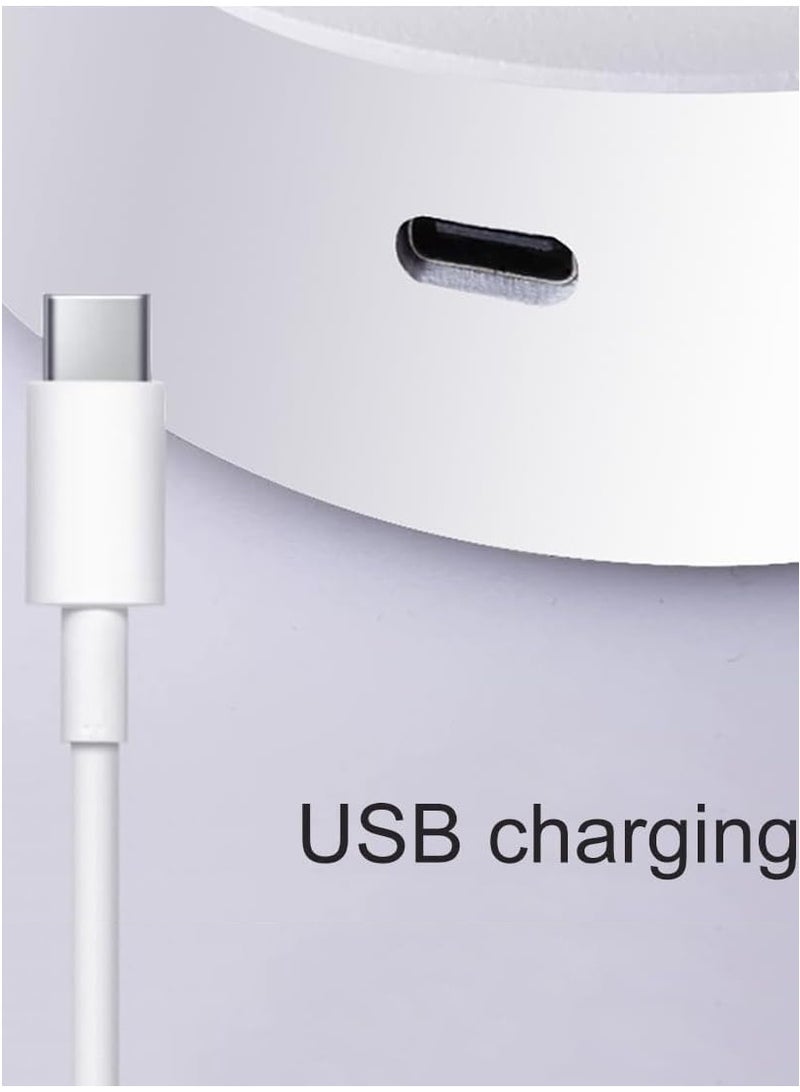 مصابيح جدارية تعمل بالبطارية، مصابيح جدارية لاسلكية قابلة للتعتيم تعمل باللمس بتقنية LED، مصباح جداري قابل لإعادة الشحن يدور 360 درجة، مصباح قراءة مغناطيسي محمول لغرفة النوم وغرفة المعيشة - Image 4