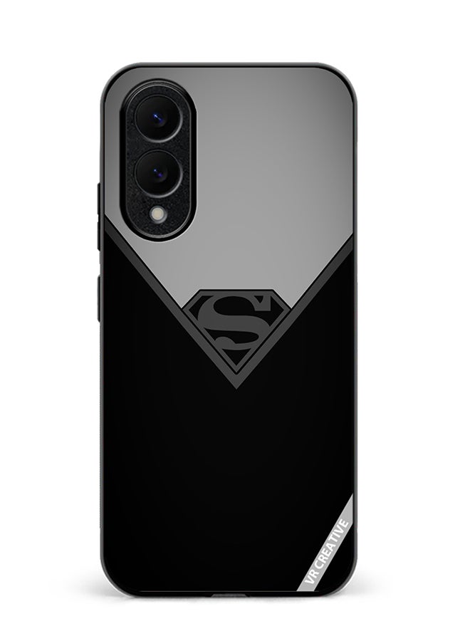 VR CREATIVE Protective Case Cover For Samsung Galaxy S25 Edge Simple Superman Design Multicolour