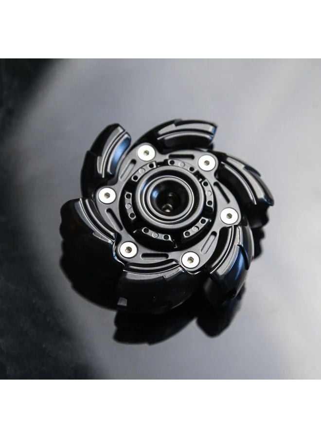 Deep Purple Magnetic Fidget Slider Toy 6 Metal Rings Stress Relief For Adults - Image 2