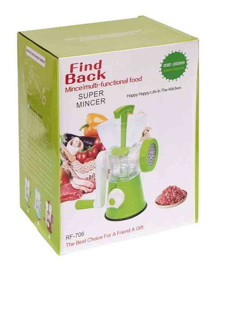 Find Back - Powerful, heavy-duty manual meat grinder for home use that is quick and easy for all meats - Image 1
