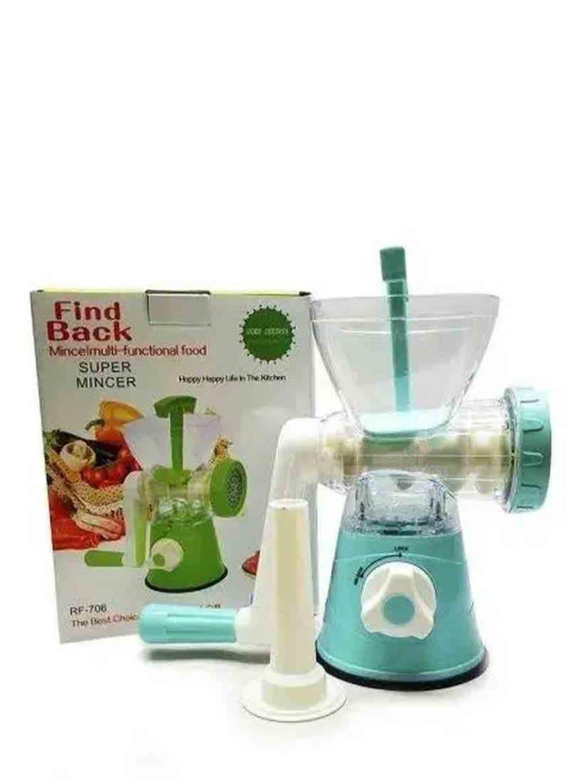 Find Back - Powerful, heavy-duty manual meat grinder for home use that is quick and easy for all meats - Image 1