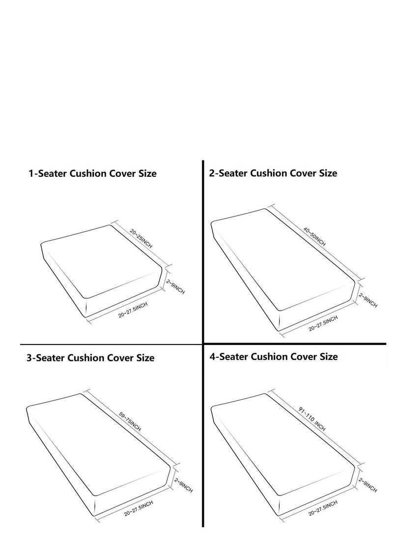 الأزرق جي دبليو أغطية إنزلاقية للأريكة قابلة للغسل . - Image 4