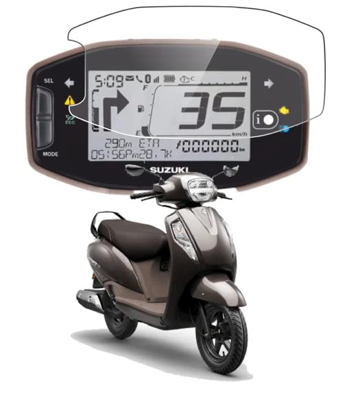 OBEROI'S TRADERS Premium Scooty Speedo Meter Display Screen Guard Tempered Anti Scratch Protector for Access 125 - Image 1