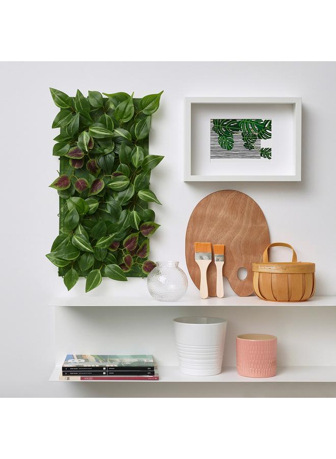 Zaboon Artificial plant, wall mounted/in/outdoor green/lilac, 26x26 cm - Image 3