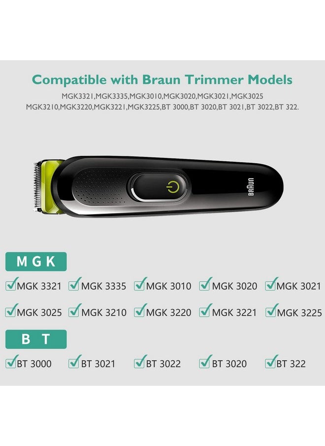 Lnauy - For Braun Beard Trimmer Charger Power Cord Compatible With Braun Mgk3010 Mgk3020 Mgk3021 Mgk3025 Mgk3210 Mgk3220 Mgk3221 Mgk3225 Mgk3921 5V To 2.3V Replacement Charging Cable Adapter - Image 1