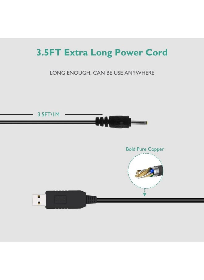 Lnauy - For Braun Beard Trimmer Charger Power Cord Compatible With Braun Mgk3010 Mgk3020 Mgk3021 Mgk3025 Mgk3210 Mgk3220 Mgk3221 Mgk3225 Mgk3921 5V To 2.3V Replacement Charging Cable Adapter - Image 1