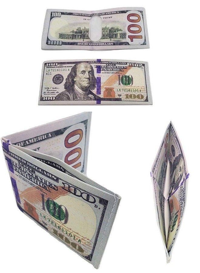12 Money Wallets, 100 Dollar Bill Wallets (12 Pack) 7.5" Kids Party Favor  - Image 1
