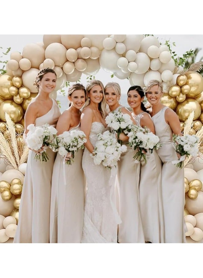 White Gold 114 Pcs Balloon Arch Kit - Unique Baby Shower, Birthday, Wedding Decoration, Biodegradable, Unisex - Image 4