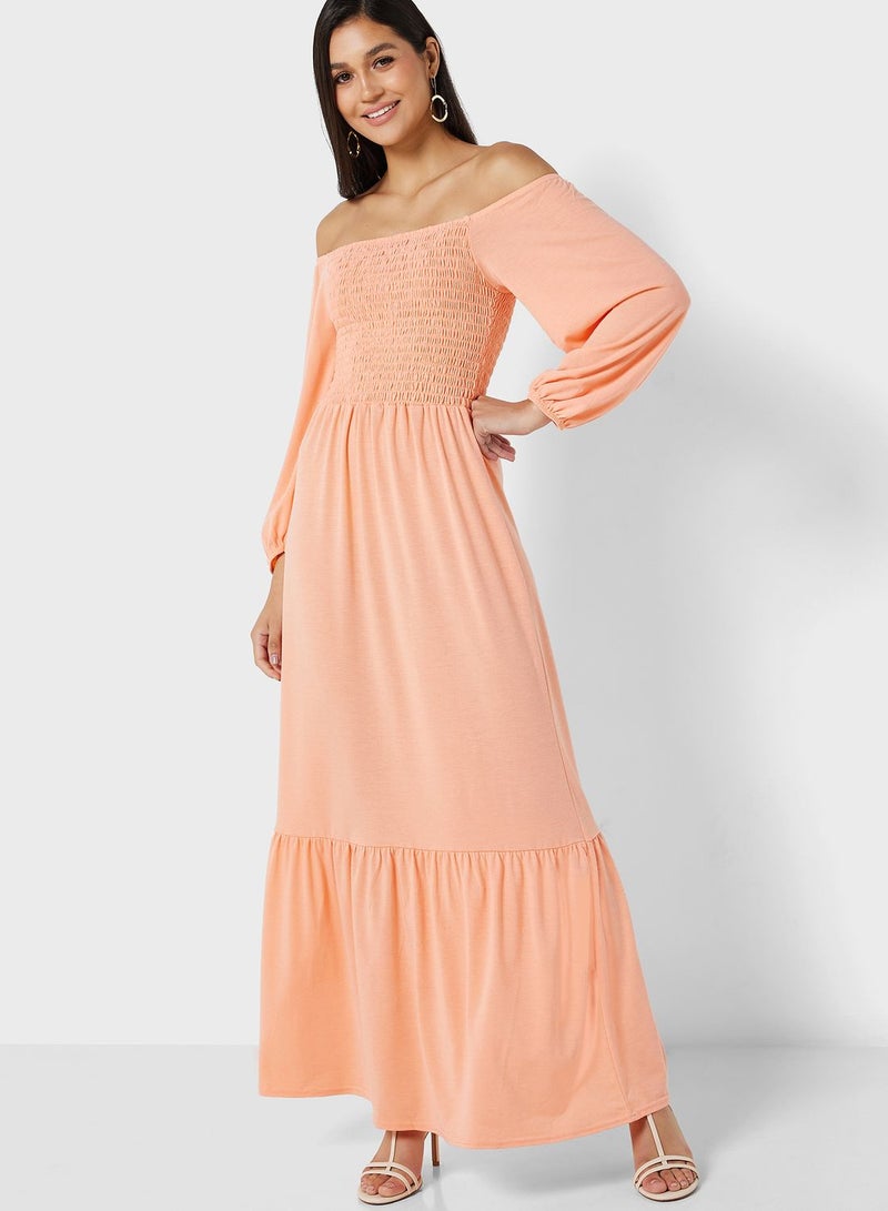 In the style Smocked Maxi Dress - Image 1
