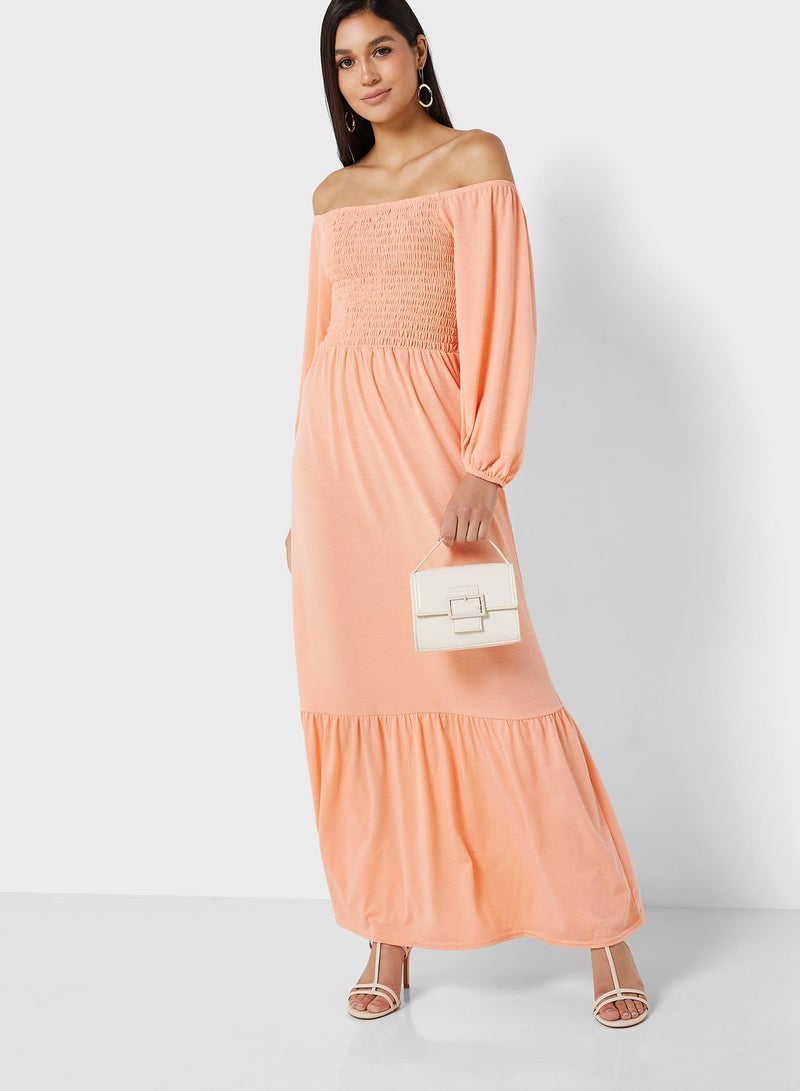 In the style Smocked Maxi Dress - Image 4