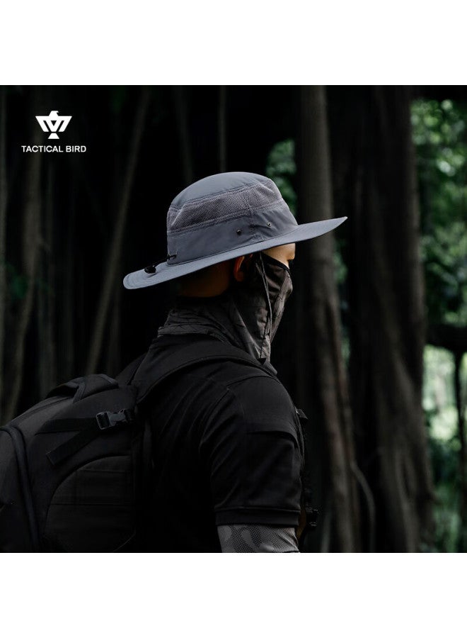 Tactical Bird Summer Outdoor Mountaineering Hiking Sunscreen Hat Men's Plus Size Sunshade Fisherman Hat Sun Hat Riding - Image 1