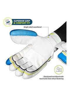 DSC Condor Ruffle Cricket Batting Gloves | Right Hand | Material: Leather | Grade A  Premium Leather Palms | Pre-Curved Cotton Filled Finger | Sweat Absorbing Wrist Grip | Pittard Gripster  - Image 3