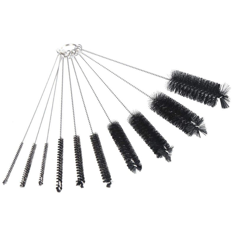 CCINEE Pipe Cleaner Brush 10pcs Natural & Synthetic Bristles Good Cleaning Sink Tool for Cleaning Bottle,Tube,Jar and Most Narrow Containers by CCINEE - Image 1