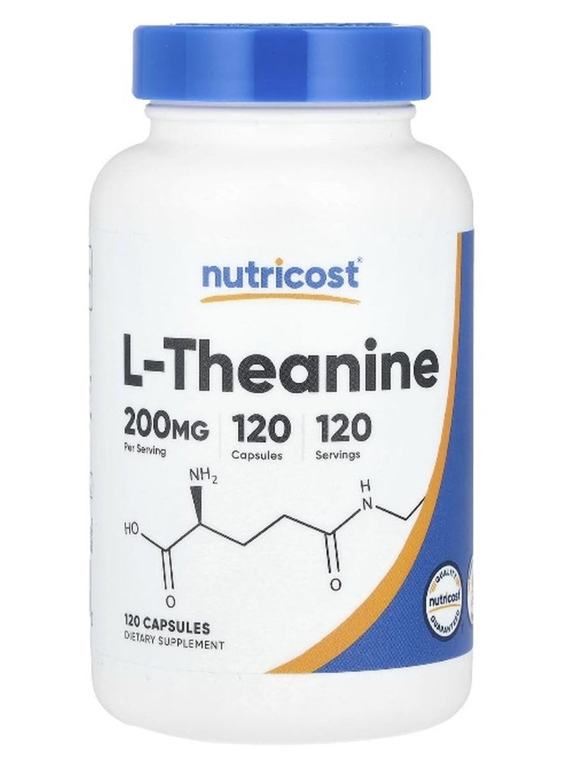 نوتريكوست، L-ثيانين، 200 ملغ، 120 كبسولة