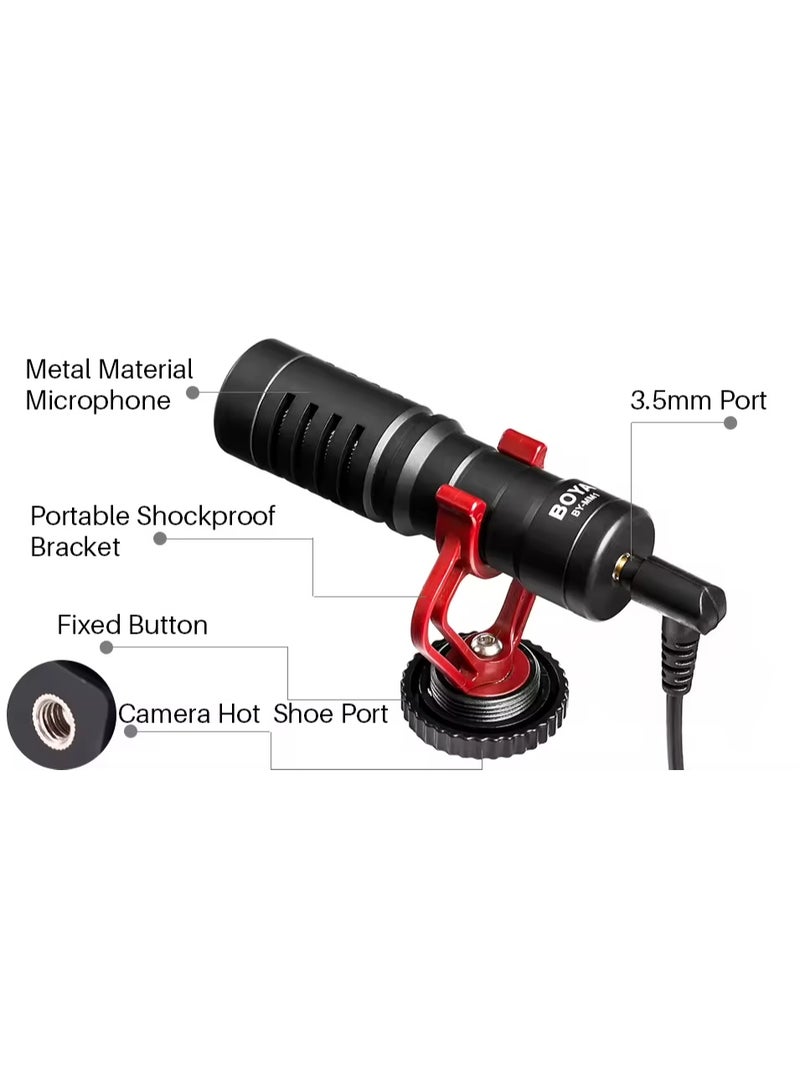 BOYA BOYA BY-MM1 Directional Lavalier Microphone - Compact - Lightweight Compatible with Phones and Cameras - Battery-Free with Professional Air Filter - Image 4