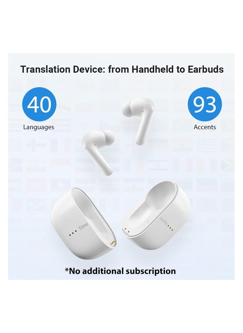 Timekettle Timekettle M3 Language Translator Earbuds, Two-Way Translator Device with APP for 40 Languages and 13 Offline Translation Packs, Fast Reaction with Revolutionary Al Semantic Tech (Offline Version)  - Image 2