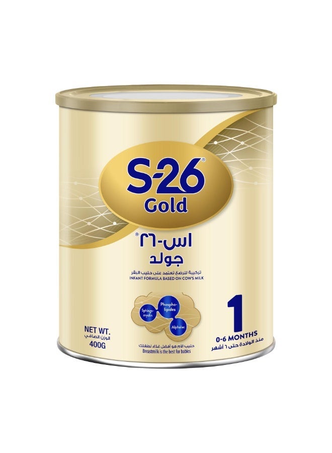 S.26 إس - 26 حليب اطفال جولد المرحلة (1) 400 جم - Image 1