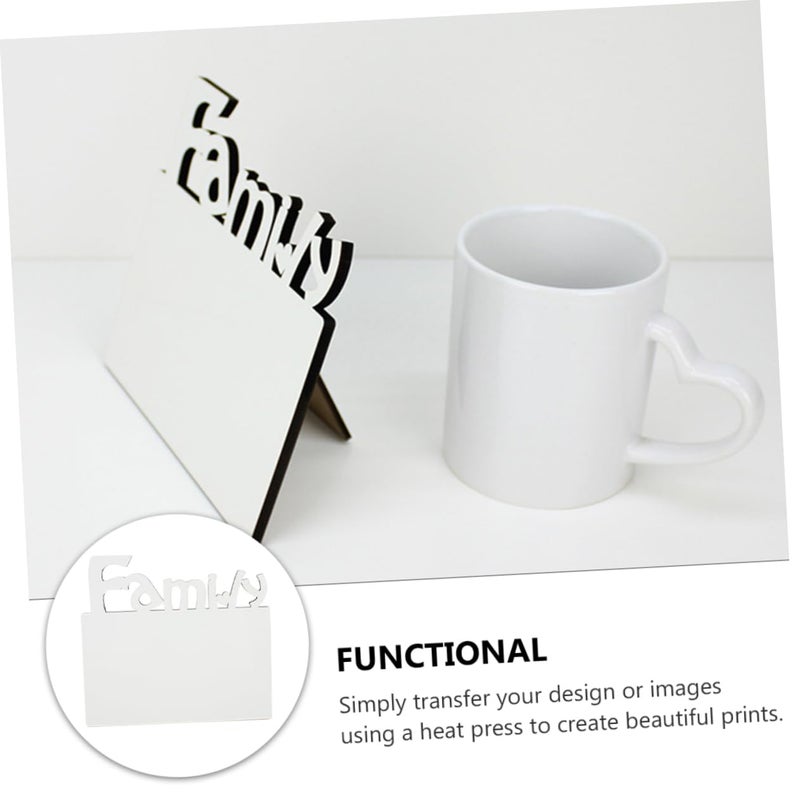 DIY Blank Wooden Picture Frame For Heat Transfer Photos Home Office Decor - Image 3