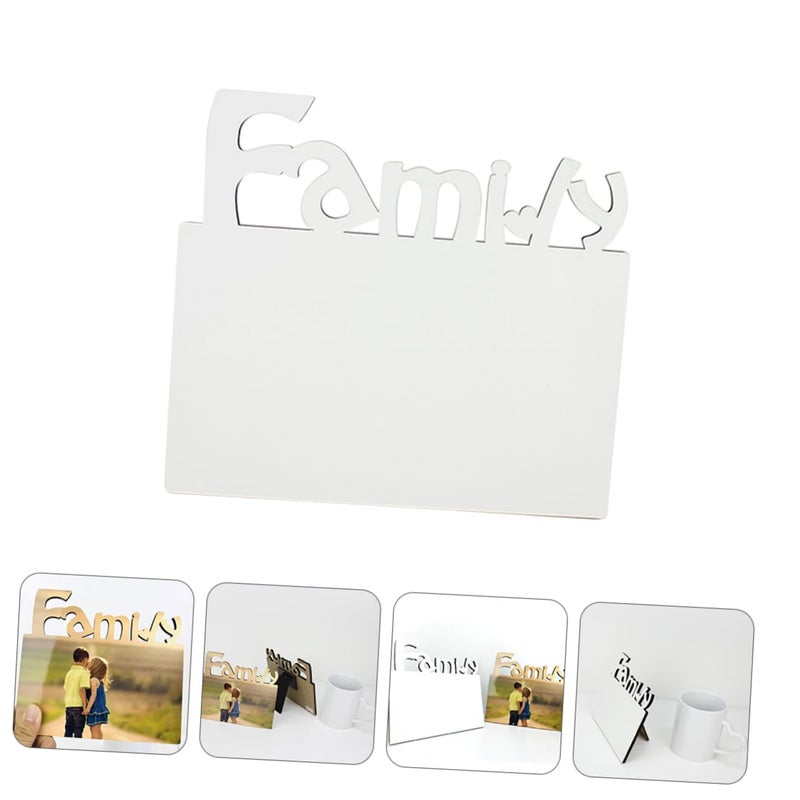 DIY Blank Wooden Picture Frame For Heat Transfer Photos Home Office Decor - Image 5