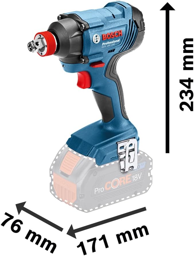 BOSCH Professional Gdx 180-Li Cordless Impact Wrench (Batteries And Charger Not Included) - Image 5