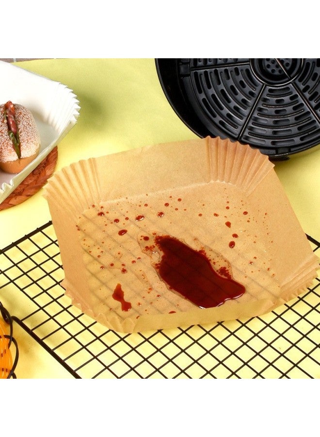 Special Paper Tray For Air Fryer Square Oil Absorbing Paper Household Kitchen Food Baking Silicone Oil Paper Disposable Wholesale-Specifications:50 Bags - Image 5