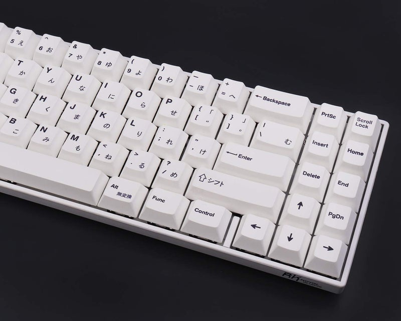 Gliging 135 Keys PBT Japanese Keycaps Cherry Profile DYE-Sub White Theme Minimalist Style Suitable for Mechanical Keyboard - Image 5
