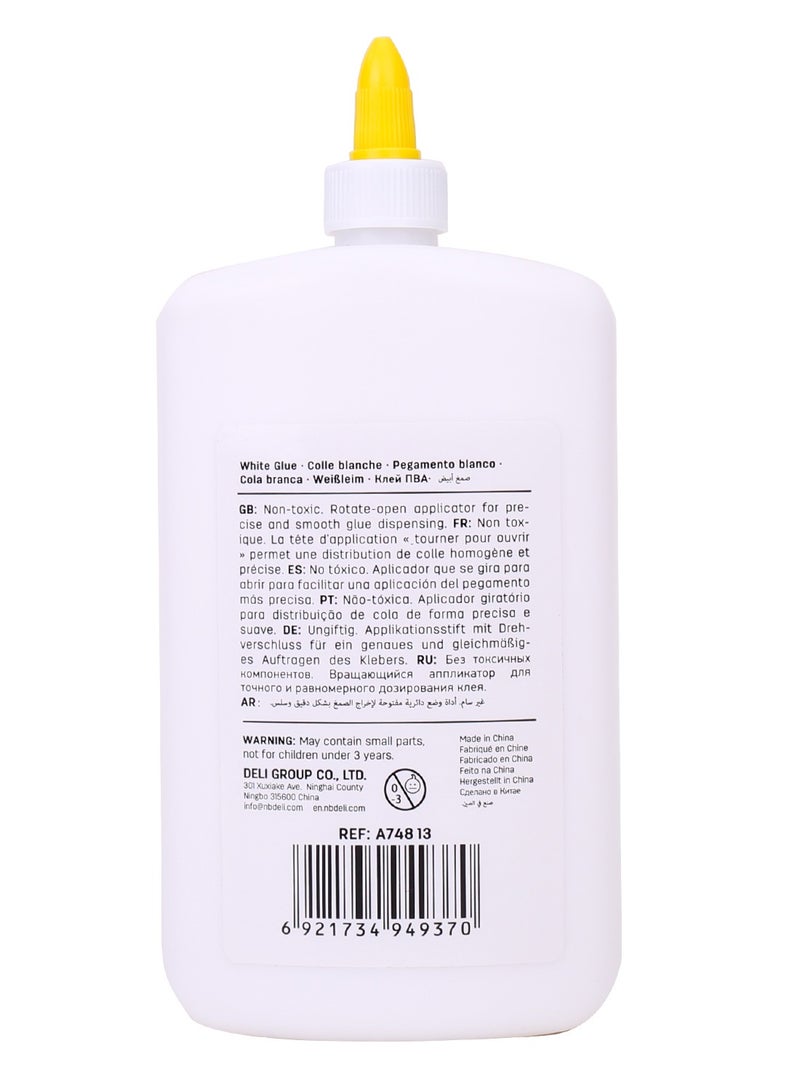 Deli EA74813 Stick Up PVAL Washable White Glue 500ml, Non-Toxic, Solvent-Free with Twist-Lock Applicator, - Image 5