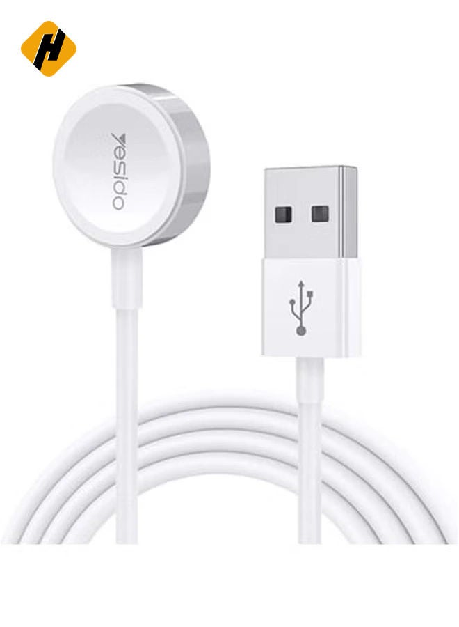 HuHa "Magnetic USB Charger for Apple Watch - Convenient Charging Solution in White"  - Image 1