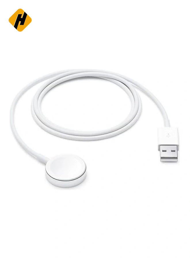 HuHa "Magnetic USB Charger for Apple Watch - Convenient Charging Solution in White"  - Image 2