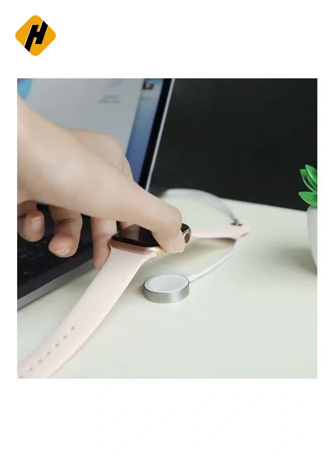 HuHa "Magnetic USB Charger for Apple Watch - Convenient Charging Solution in White"  - Image 3