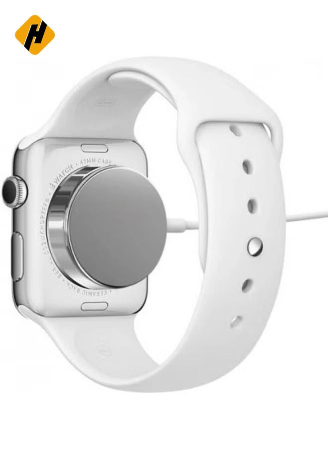 HuHa "Magnetic USB Charger for Apple Watch - Convenient Charging Solution in White"  - Image 4