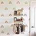 funlife 72 PCS Small Boho Rainbow Wall Decals Peel and Stick, Self Adhesive Colorful Rainbow Wall Sticker for Girls - Image 2