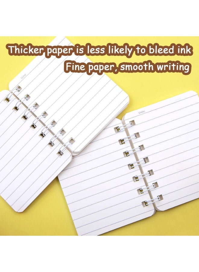 4 Packs Capybara Mini Spiral Notebooks, A7 Waterproof Pocket Notepads, Cute Journals for Kids, Birthday Party Favors, Gifts and School Rewards - Image 3