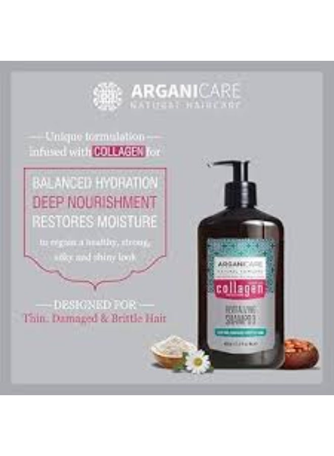 Arganicare Collagen Revitalizing Shampoo 400ml - Image 3