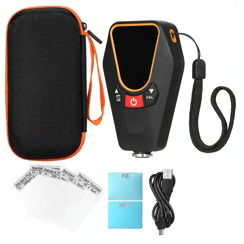Paint Thickness Gauge: Black High Precision Probe Backlit Display Coating Thickness Gauge - Dual Mode Multi-Surface Measurement Automotive Coating Paint Thickness Tester for Used Car Inspection Home I - Image 4